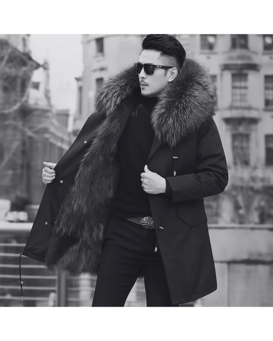 Men's Luxe Faux Fur Lined Parka