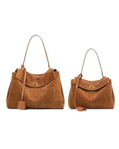 The Suede Kelly-Style Tote Bag