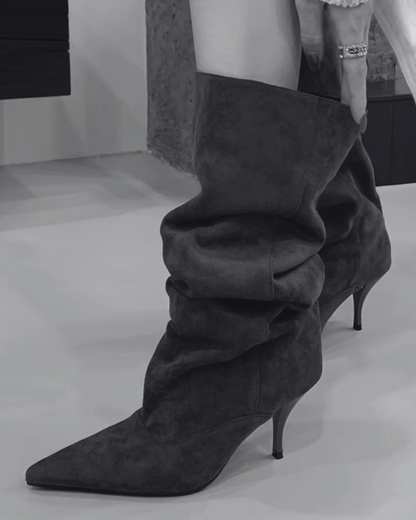 Chic Suede Over-the-Knee Boot