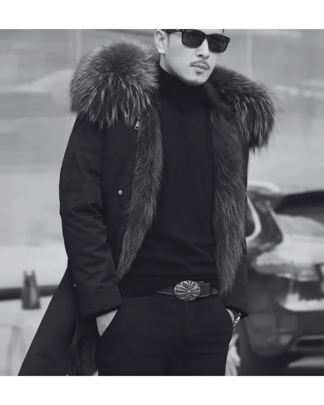 Men's Luxe Faux Fur Lined Parka