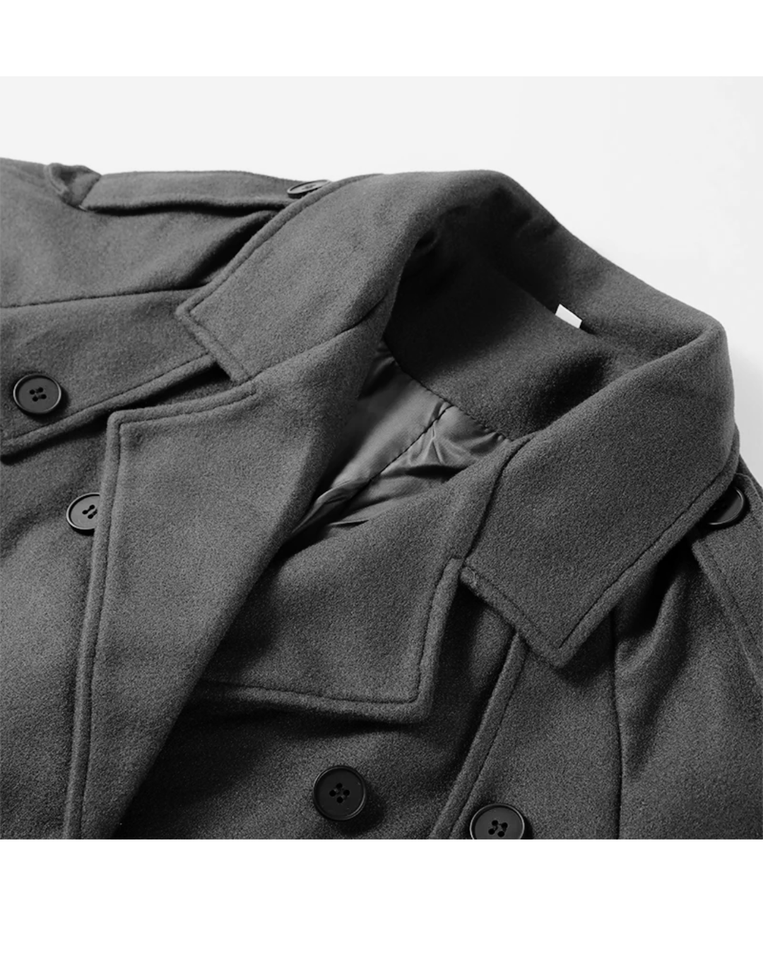 Classic Double-Breasted Overcoat