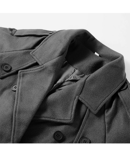 Classic Double-Breasted Overcoat