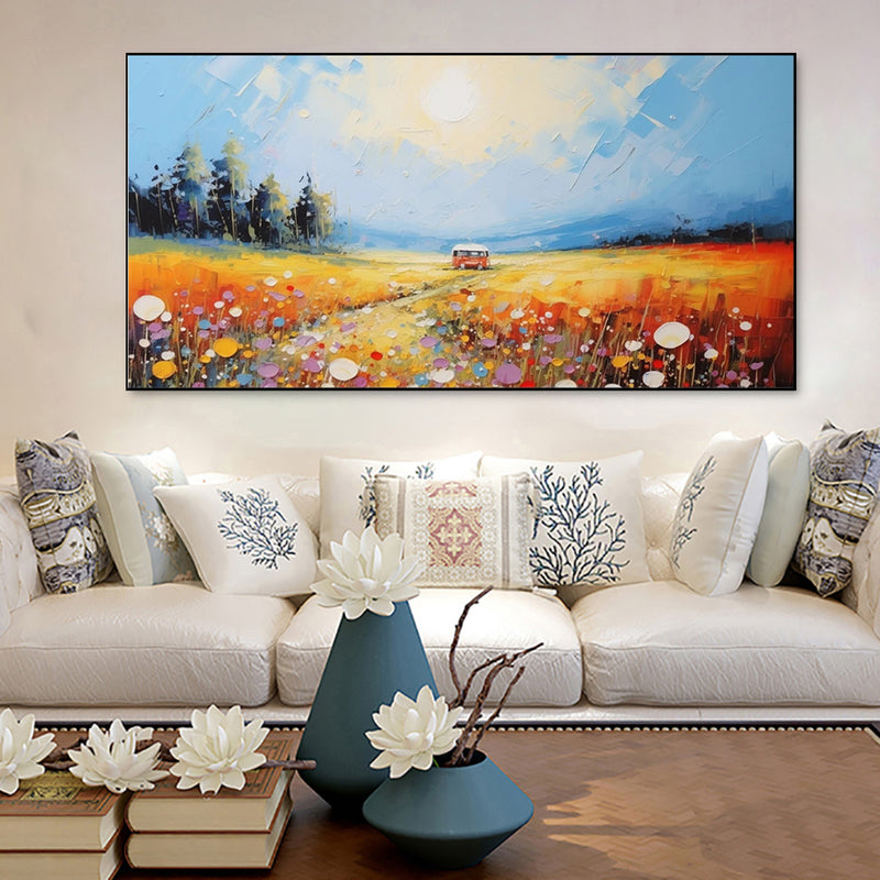 Natural Scenery Paintings Art Hand Painted Canvas Oil Painting Wall Art Scene Wall Pictures Large Art For Living Room Decor