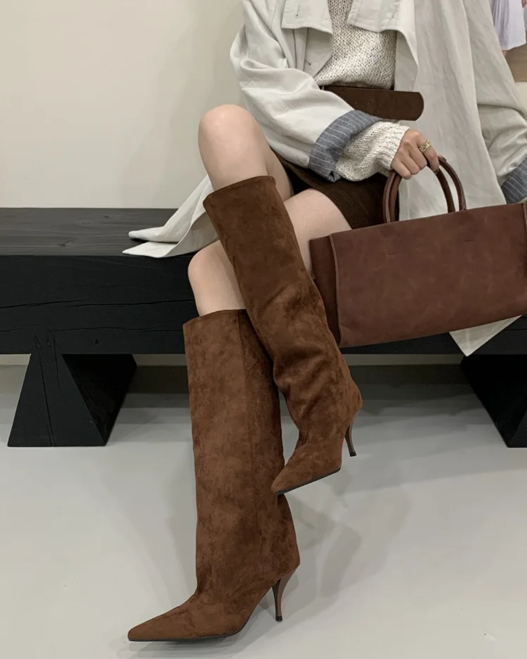 Chic Suede Over-the-Knee Boot