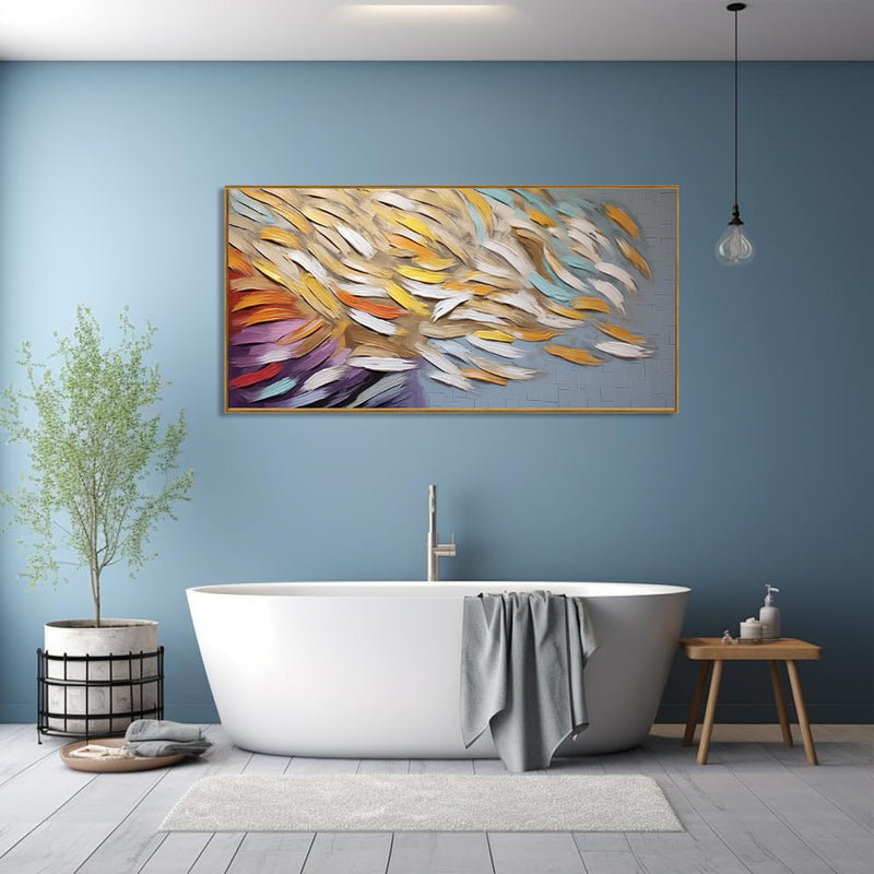 Handmade Oil Painting Canvas Wall Art Decoration Abstract Colourful Pictures Modern Family Bedroom Decor Rolled Frameless Unstretched Painting