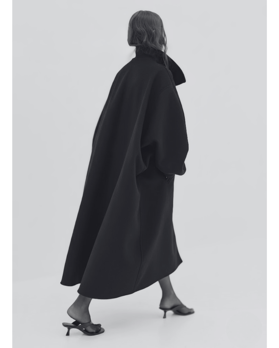Elegant Stand-Up Collar Woolen Coat