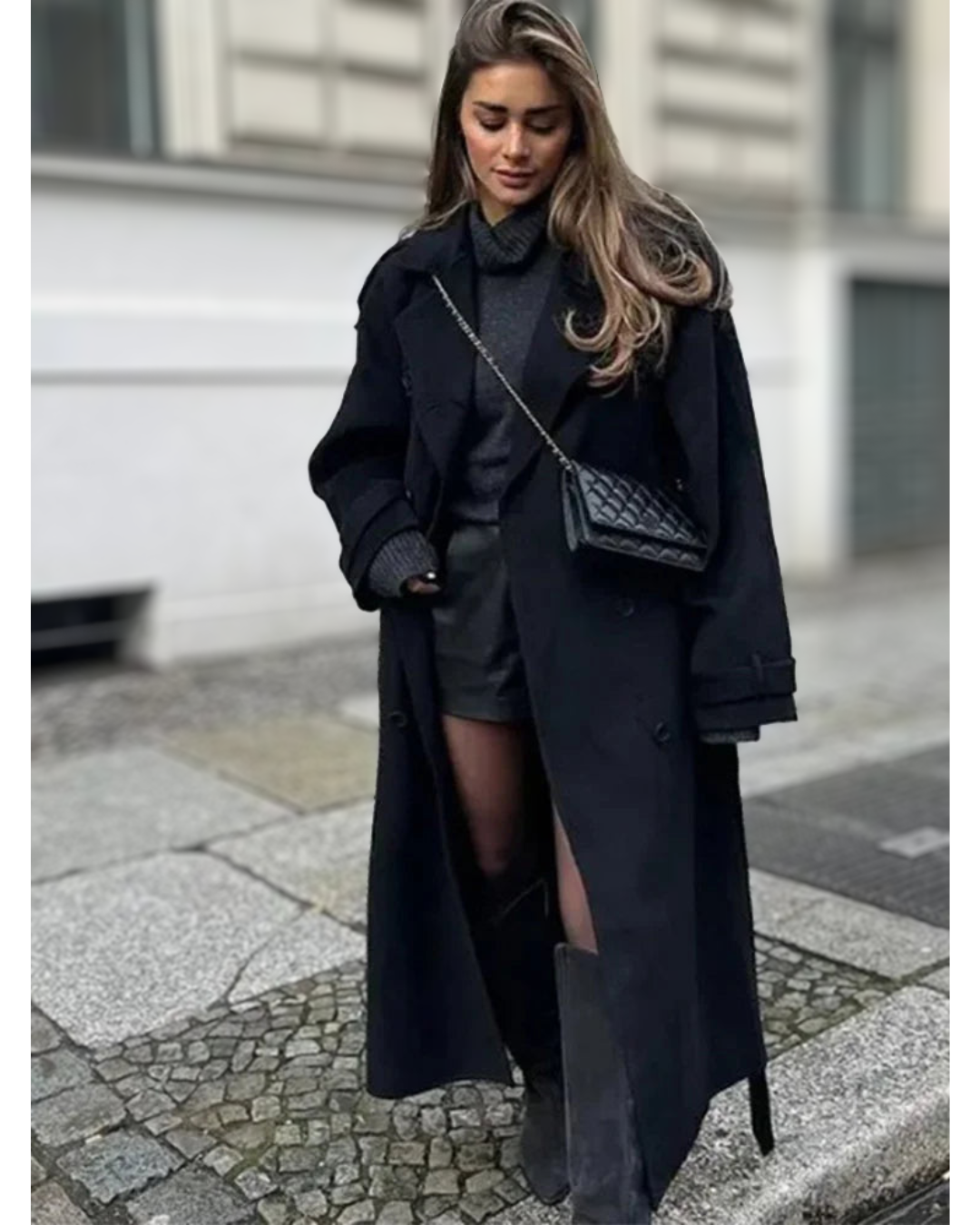 Classic Double-Breasted Overcoat