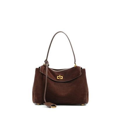 The Suede Kelly-Style Tote Bag