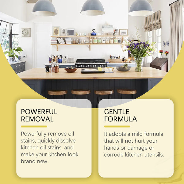 Kitchen Cleaner Deoiling Descaling Cleaner Foam Household Kitchen Countertop Cleaning